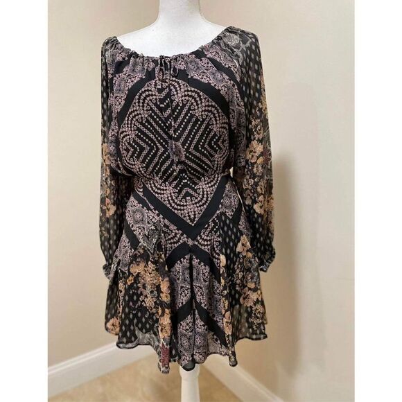 Free people Seven Wonders Mini Dress Size L - Picture 5 of 8